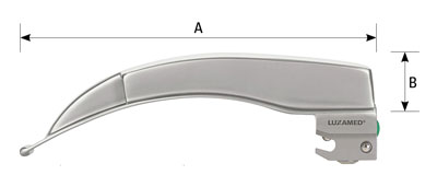 laryngoskop fo macintosh spatel integrated bemassung