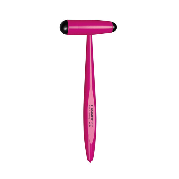 Reflexhammer nach Buck, Aluminium, magenta / Reflex hammer according to Buck, aluminium, magenta