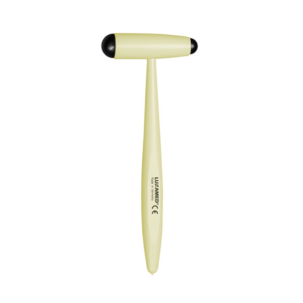 Reflexhammer nach Buck, Aluminium, rapsgelb / Reflex hammer according to Buck, aluminium, colza yellow